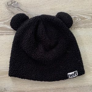Neff black beanie with ears
